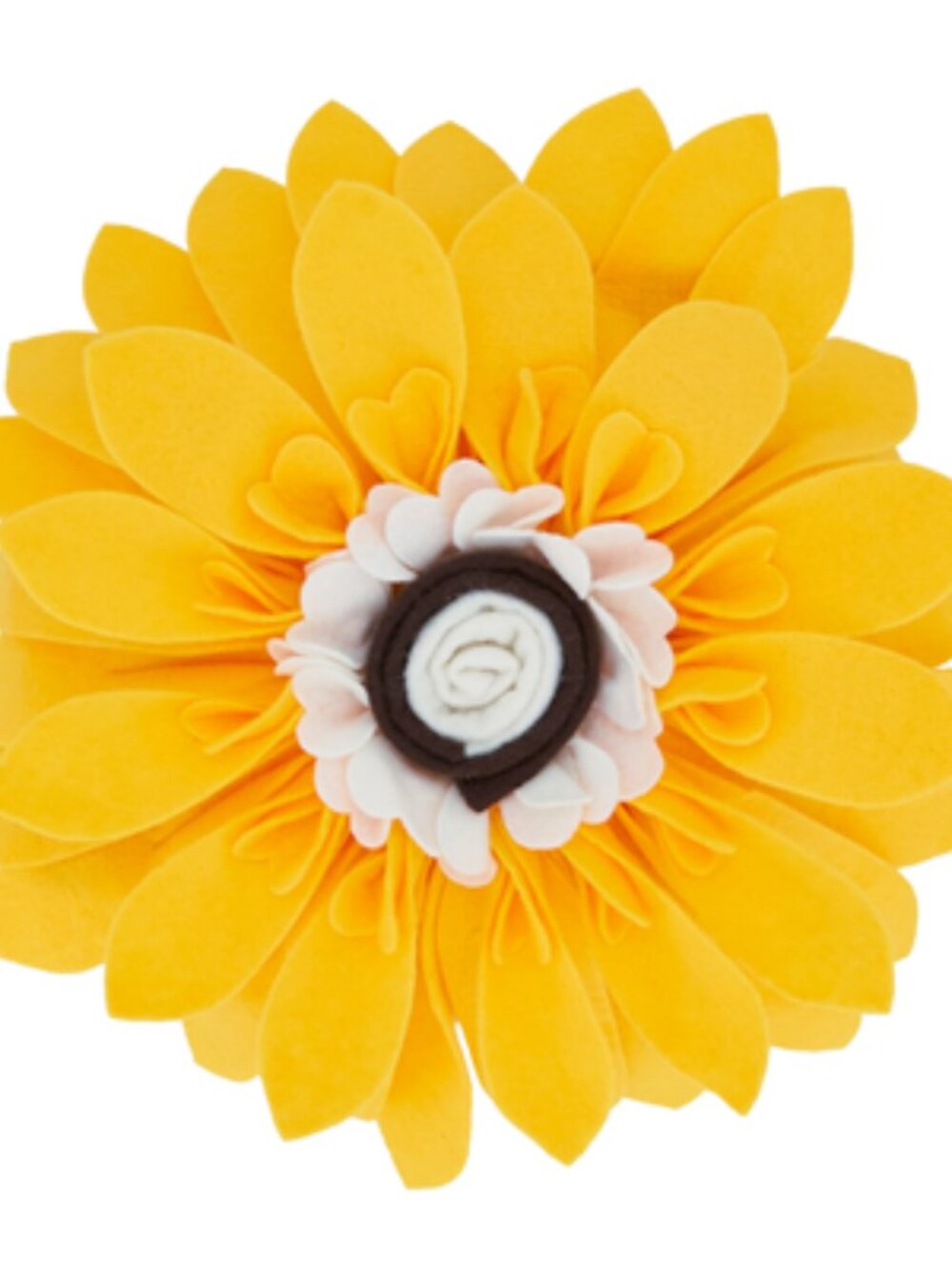 Felt Multi Color Flower Sunflower Pillow Poly Filled Decorative throw pillow 13"
